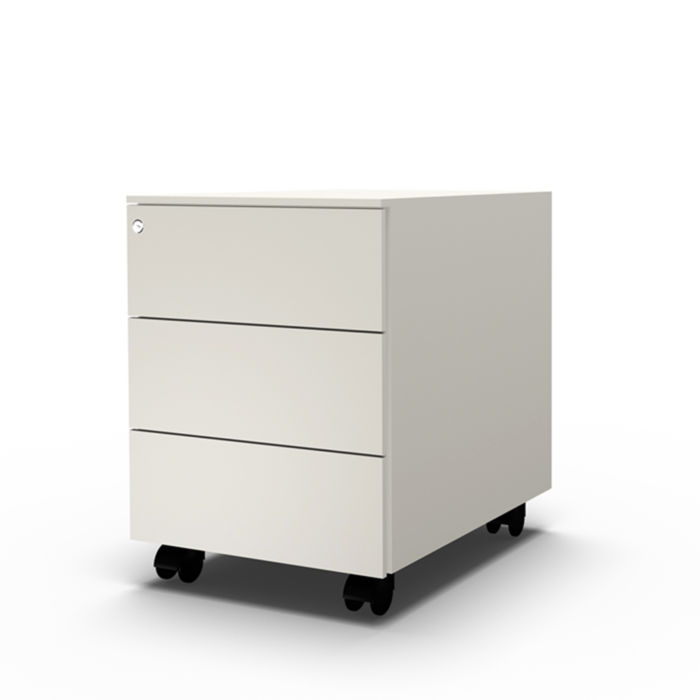 Metal chest of drawers with lock